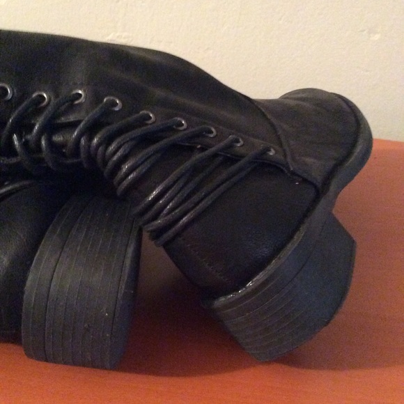 Girls D Lish lace up boots - Picture 4 of 8